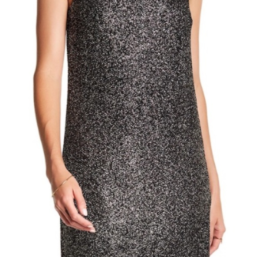 CeCe Glittery Black mini dress